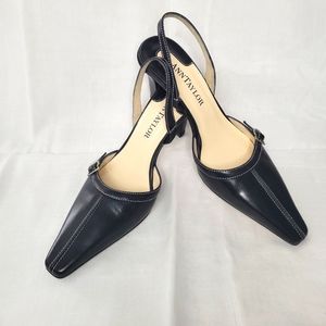 Ann Taylor Made in Italy Slingback Leather Heels